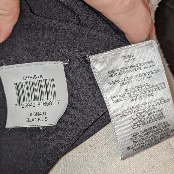 BCBG Christa Black Keyhole Shirtdress S/M - Picture 5 of 11